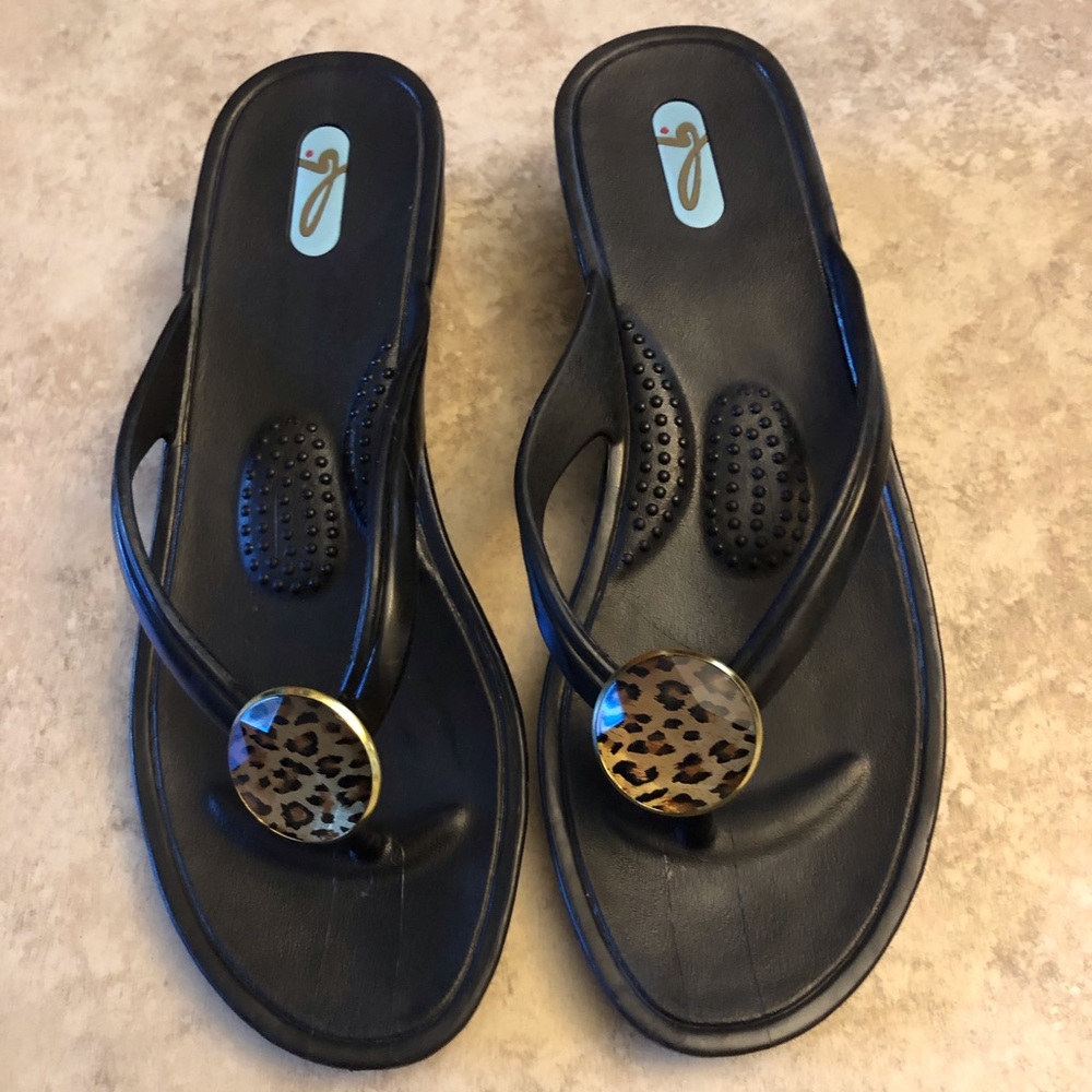 OKAb Black Slide Sandal